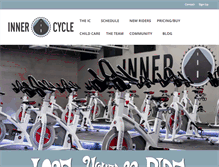 Tablet Screenshot of innercyclestudio.com